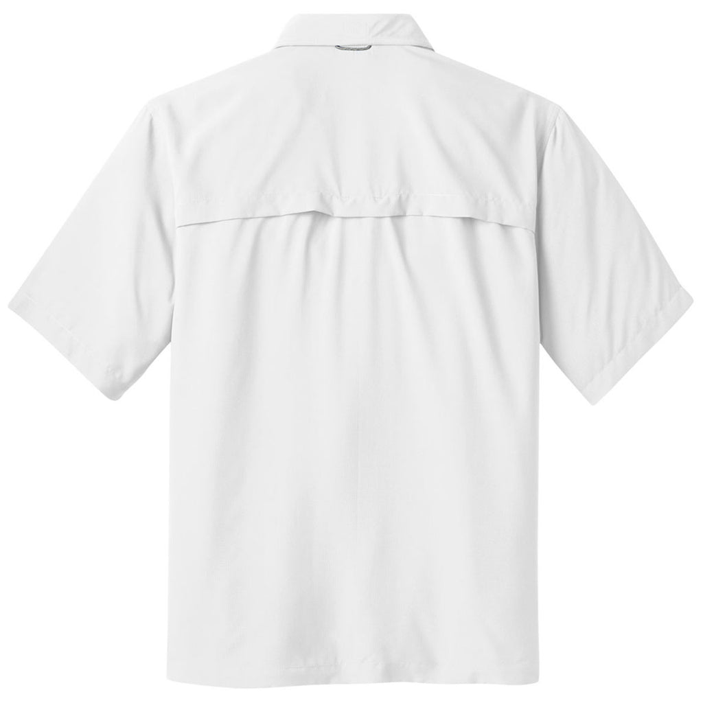 Eddie Bauer Men's White S/S Performance Fishing Shirt