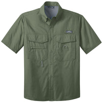 Eddie Bauer Men's Seagrass Green S/S Fishing Shirt