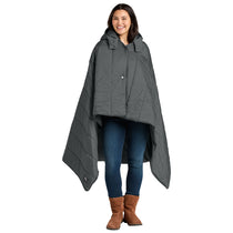 Eddie Bauer Metal Grey Puffy Camp Poncho