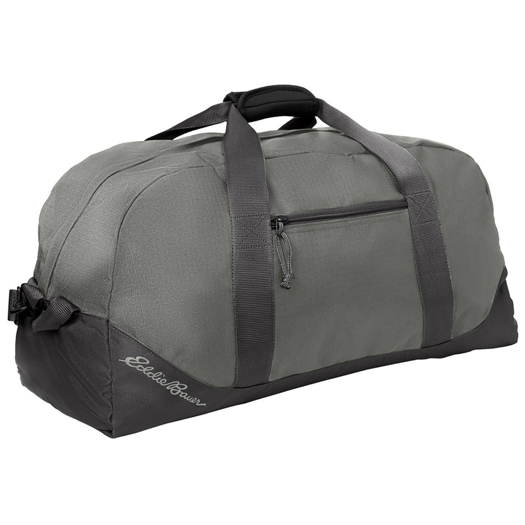 Eddie Bauer Pewter Grey/Grey Steel Large Ripstop Duffel
