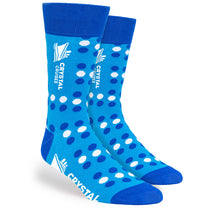 Pop Promos Blue Shades Large Polka Dot Dress Socks