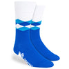 Pop Promos Blue Shades Diamond Dress Socks