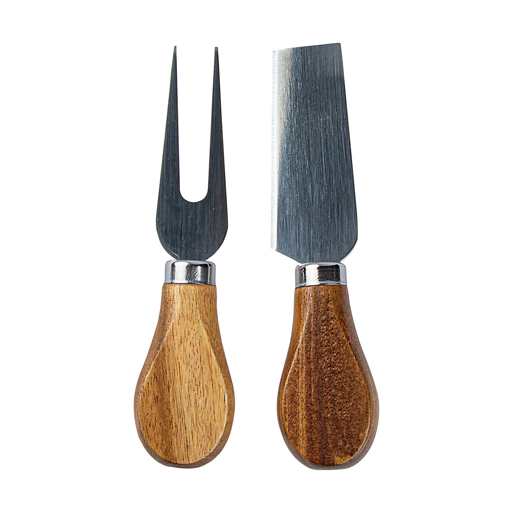 Carson Natural 4-Piece Acacia Wood Cheese Set