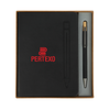 Logomark Black Manhattan II Gift Set w/Magnetic Journal & Recycled Pen