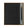 Logomark Black Manhattan II Gift Set w/Magnetic Journal & Recycled Pen