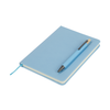 Logomark Light Blue Manhattan II Gift Set w/Magnetic Journal & Recycled Pen