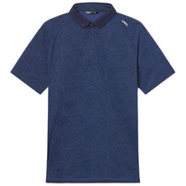 UNRL Men's Midnight Navy Flora Polo