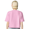 American Apparel Women's Powder Pink French Terry Mid-Length Boxy Top
