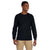 Gildan Men's Black Ultra Cotton 6 oz. Long-Sleeve Pocket T-Shirt