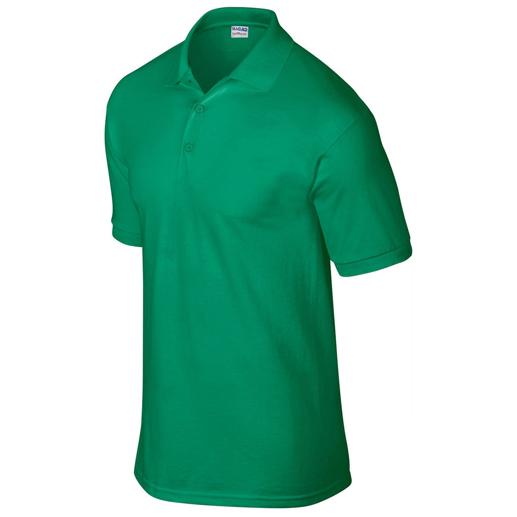 Gildan Men's Kelly Green 6 oz. 50/50 Jersey Polo