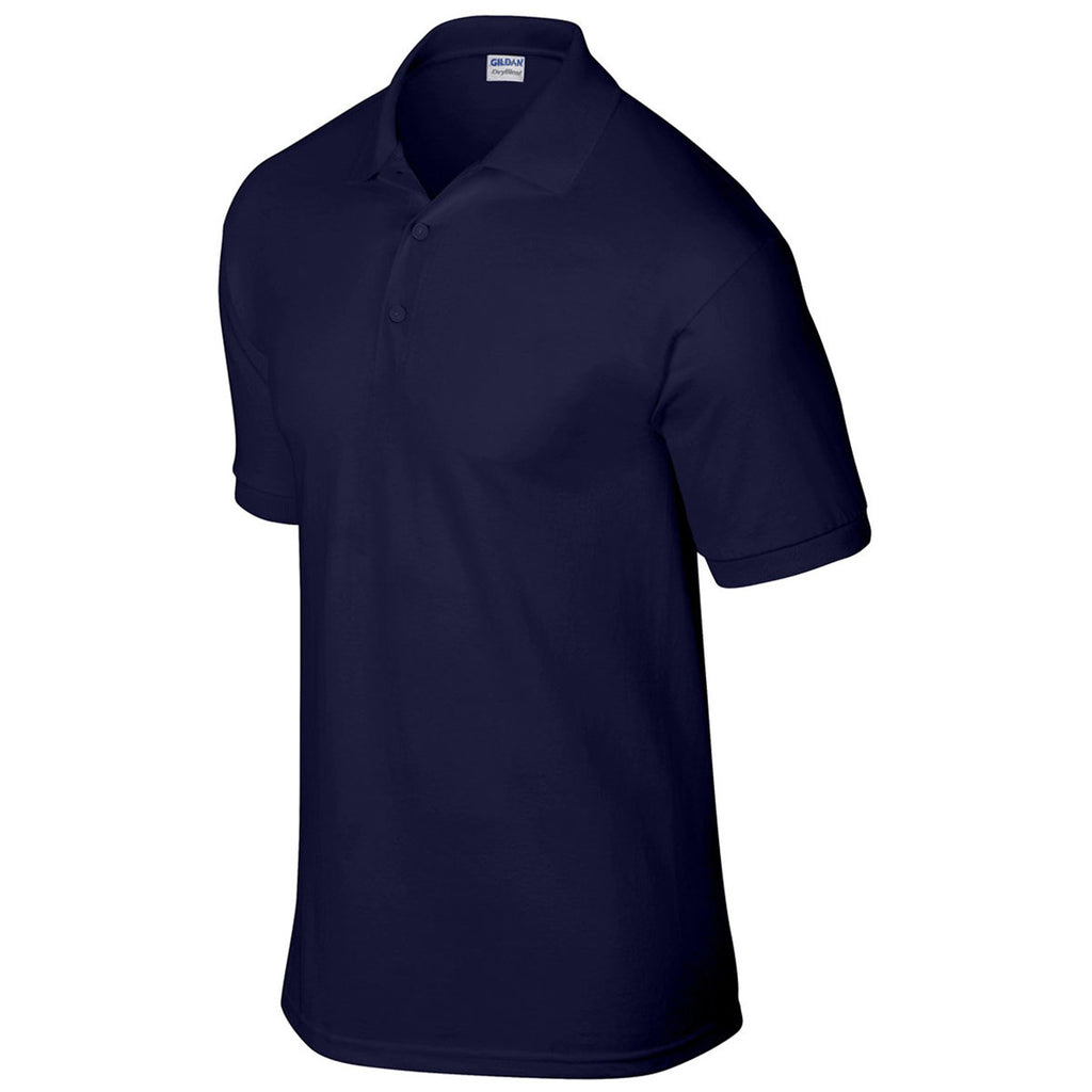 Gildan Men's Navy 6 oz. 50/50 Jersey Polo