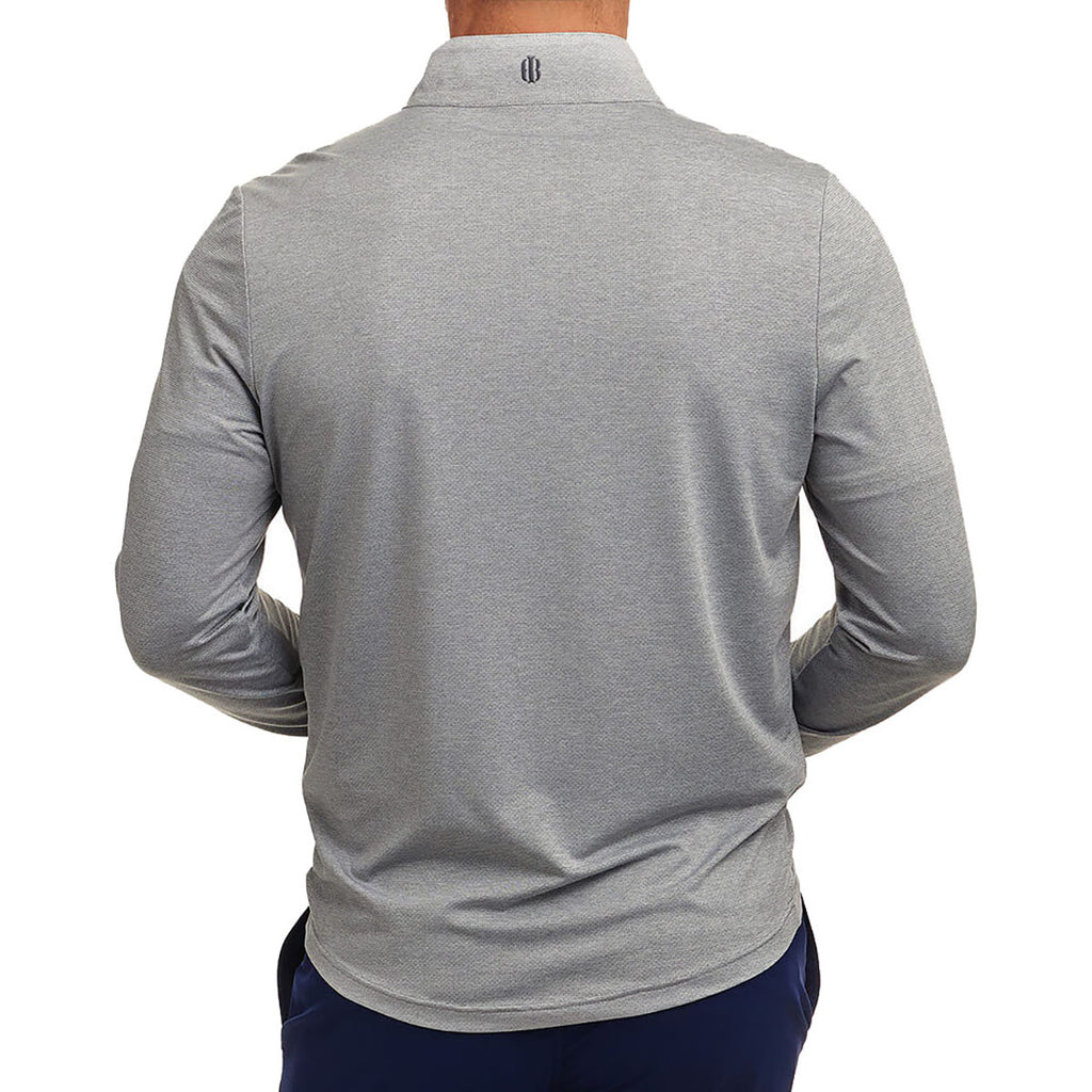 Holderness & Bourne Men's Heathered Grey The Bell Pullover
