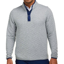 Holderness & Bourne Men's Heathered Grey & Navy The Sullivan Pullover