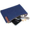 Heritage Gear Navy/Tan Wool Valuables Pouch