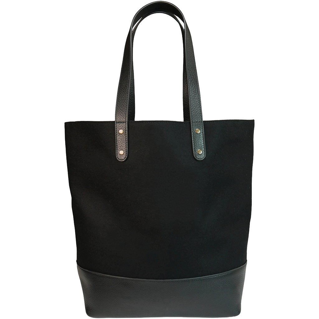 Heritage Gear Black/Black Wool Tote