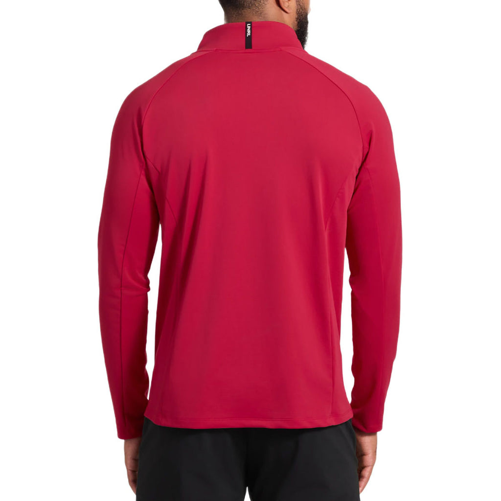 UNRL Men's Carmine Red Highlands Quarter Zip