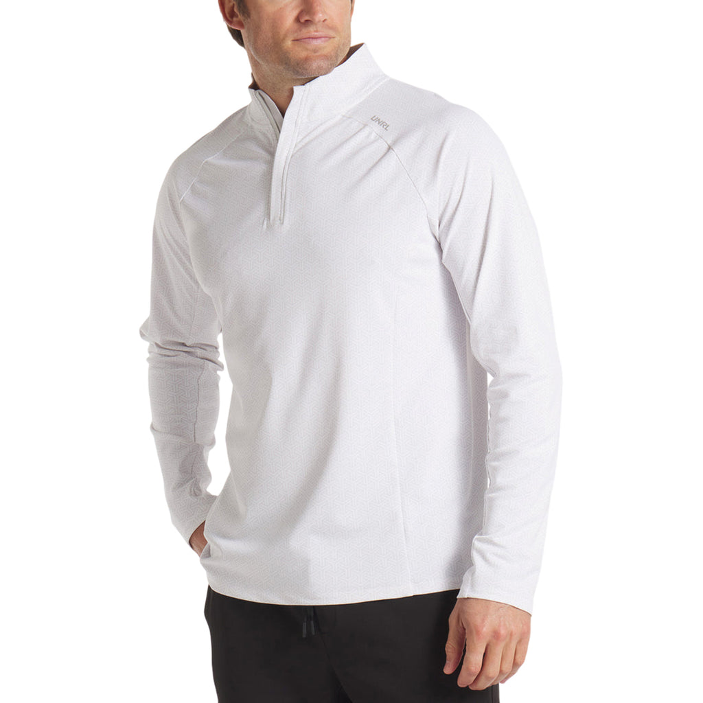 UNRL Men's Optic White Highlands Quarter Zip