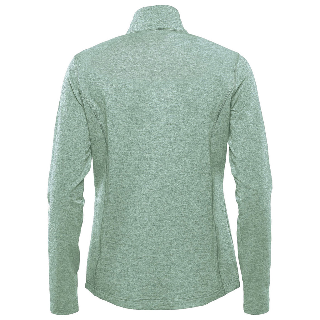 Stormtech Women's Ice Blue Heather Treeline Performance 1/4 Zip Pullover