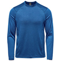 Stormtech Men's Classic Blue Heather Milano Crew Neck Long Sleeve