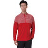 Levelwear Men's Flame Red Classic Stripes Pullover