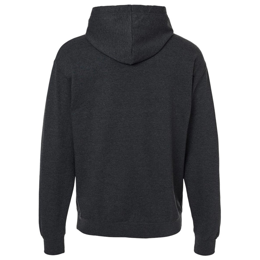 Jerzees Unisex Black Ink Heather Ultimate CVC Hooded Sweatshirt