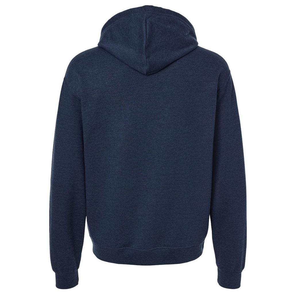 Jerzees Unisex Indigo Heather Ultimate CVC Hooded Sweatshirt