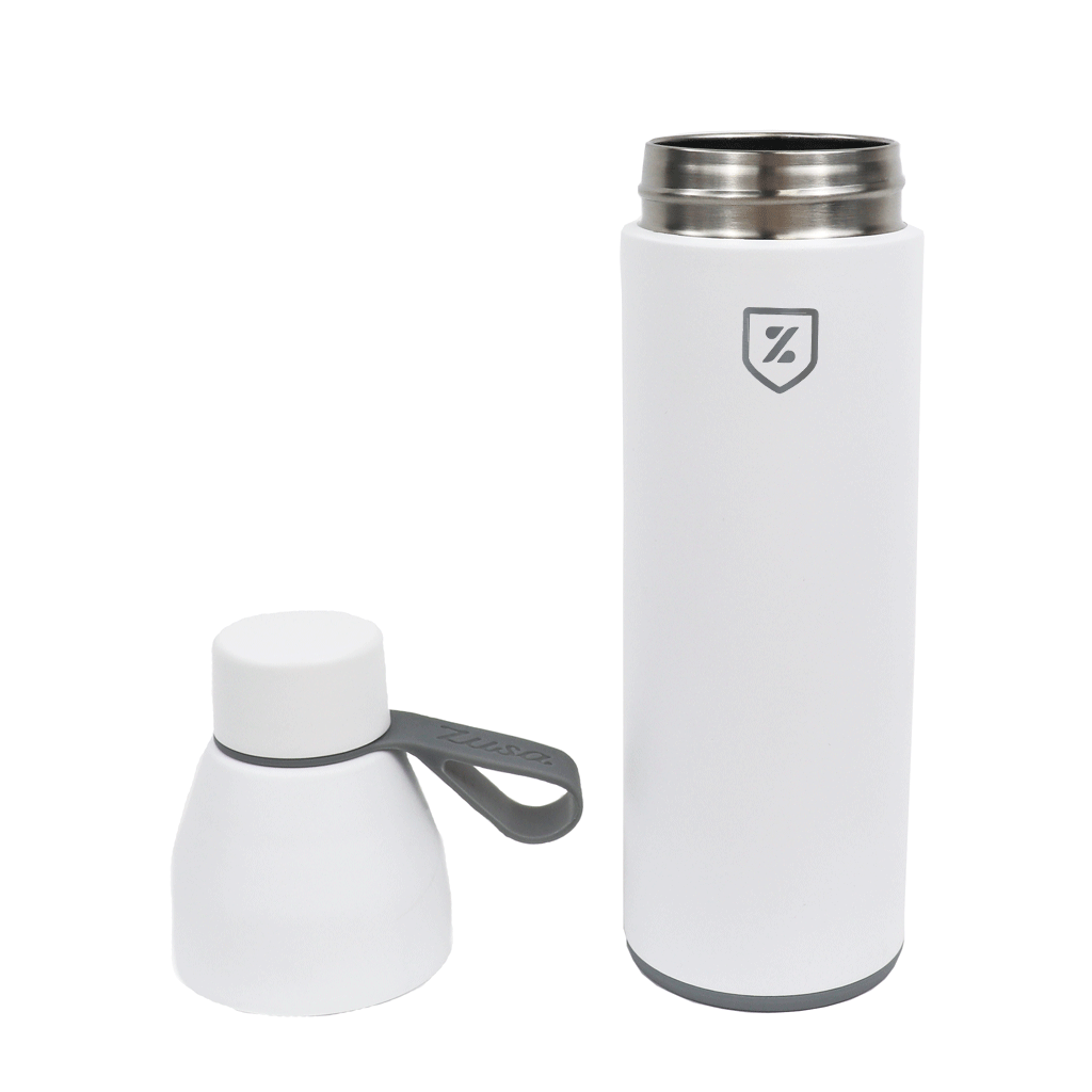 48-Hour Zusa White Sidekick Water Bottle 20 oz