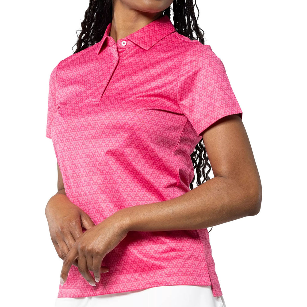 Levelwear Women's Deep Pink System Polo