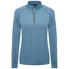 Levelwear Women's Mute Blue Kinetic Midlayer Pullover