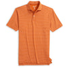 Johnnie-O Men's Burnt Orange Beau Stripe Performance Jersey Polo