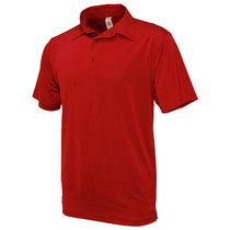 BAW Men's Red Horizon Spandex Polo