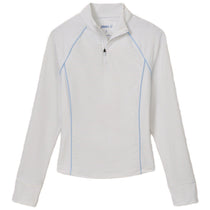 Johnnie-O Women's White Kona Jasmine Performance 1/4 Zip