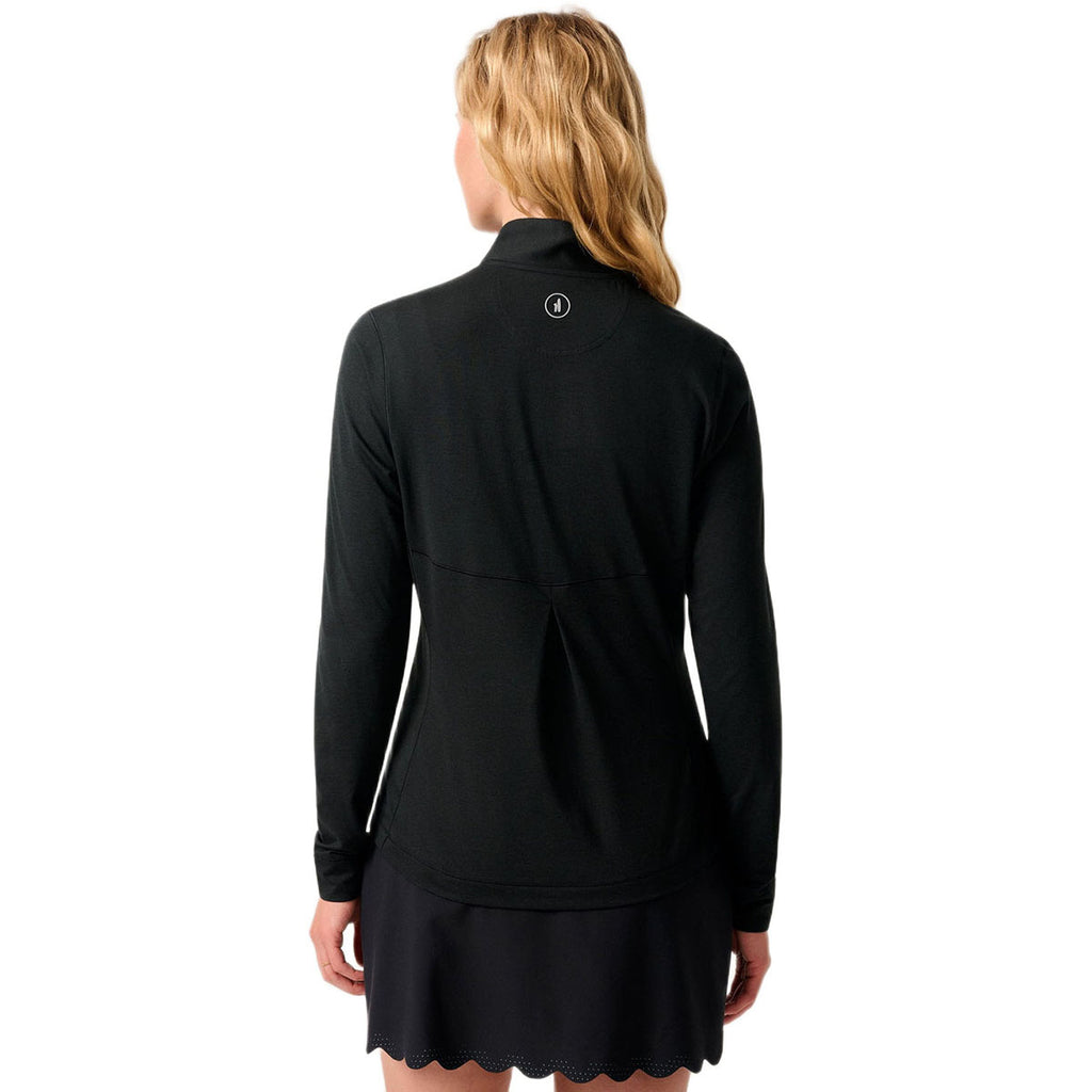 Johnnie-O Women's Black Susie Performance 1/4-Zip
