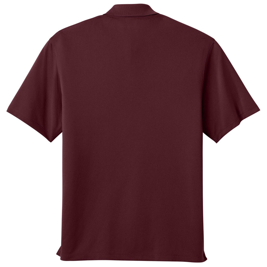 Port Authority Men's Burgundy Wearever Performance Pique Polo