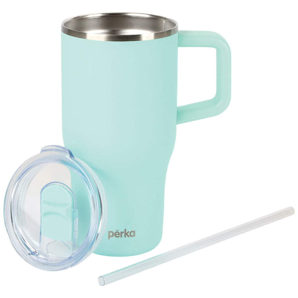 Perka Aqua Myrton 20 oz. Double Wall, Recycled Stainless Steel Travel Mug