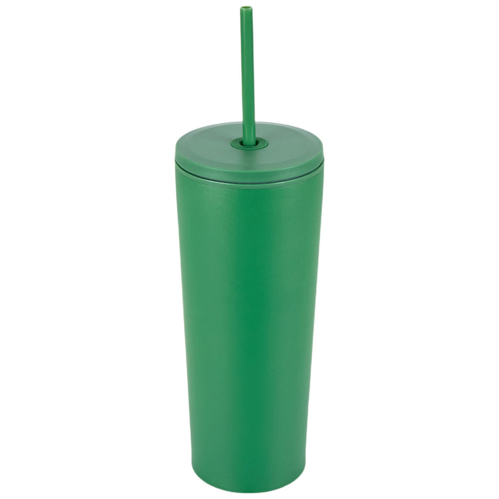 Logomark Green Bayard 24 oz. Double Wall Steel/PP Liner Straw Tumbler