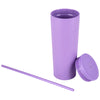 Logomark Purple Bayard 24 oz. Double Wall Steel/PP Liner Straw Tumbler
