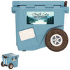 RovR Light Blue RollR 45qt Wheeled Hard Cooler