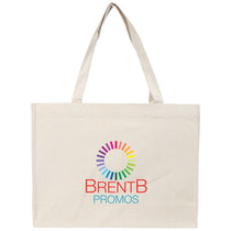 Logomark Natural Juliette 10 oz. Recycled Cotton Shopper Tote