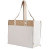 Logomark Natural Sophia Canvas Tote With Jute Trim