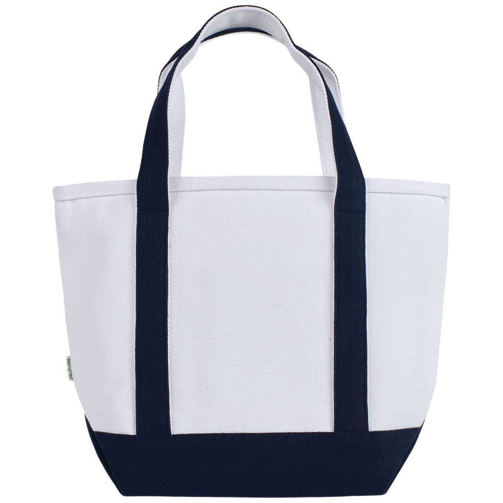Logomark Navy Roan Mini 24 oz. Recycled Canvas Tote