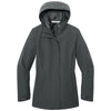 Port Authority Women's Grey Steel C-FREE Rain Jacket