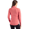 Cutter & Buck Women's Red Heather Peshastin Eco Recycled Half Zip Pullover