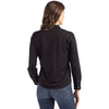 Cutter & Buck Women's Black Advantage Tri-Blend Eco Soft Pique Long Sleeve Knitted Button Down