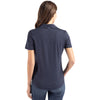 Cutter & Buck Women's Navy Blue Coastline Epic Comfort Eco Recycled Polo