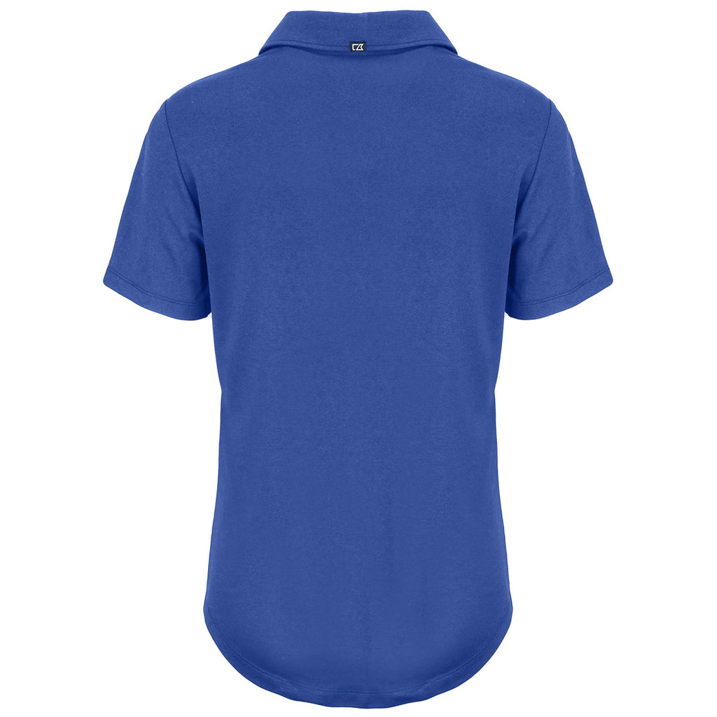 Cutter & Buck Women's Tour Blue Coastline Epic Comfort Eco Recycled Polo