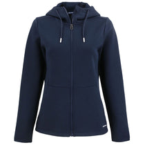 Cutter & Buck Women's Navy Blue Roam Epic Comfort Recycled Full Zip Hooded Jacket