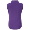 Cutter & Buck Women's Dark College Purple Heather Forge Eco Stretch Recycled Sleeveless Polo