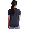Cutter & Buck Women's Navy Blue Coastline Epic Comfort Recycled Short Sleeve Tee