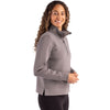 Cutter & Buck Women's Elemental Grey Roam Epic Versatility Quarter Zip Pullover